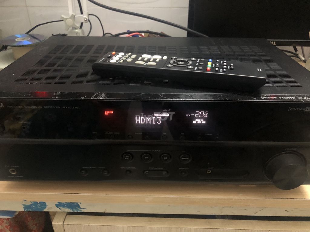 Ampli Yamaha RX-V379 Bluetooth Đen. Mua bán Tivi, Âm thanh tại Quận 8 Tp Hồ Chí Minh được đăng bởi Nam hình 1