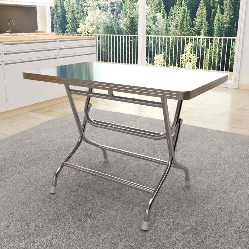 Bàn ăn Inox chữ nhật 1m2 Bạc. Mua bán Bàn ghế tại Thành phố Long Xuyên An Giang được đăng bởi Tiệm Thú Cưng hình 1