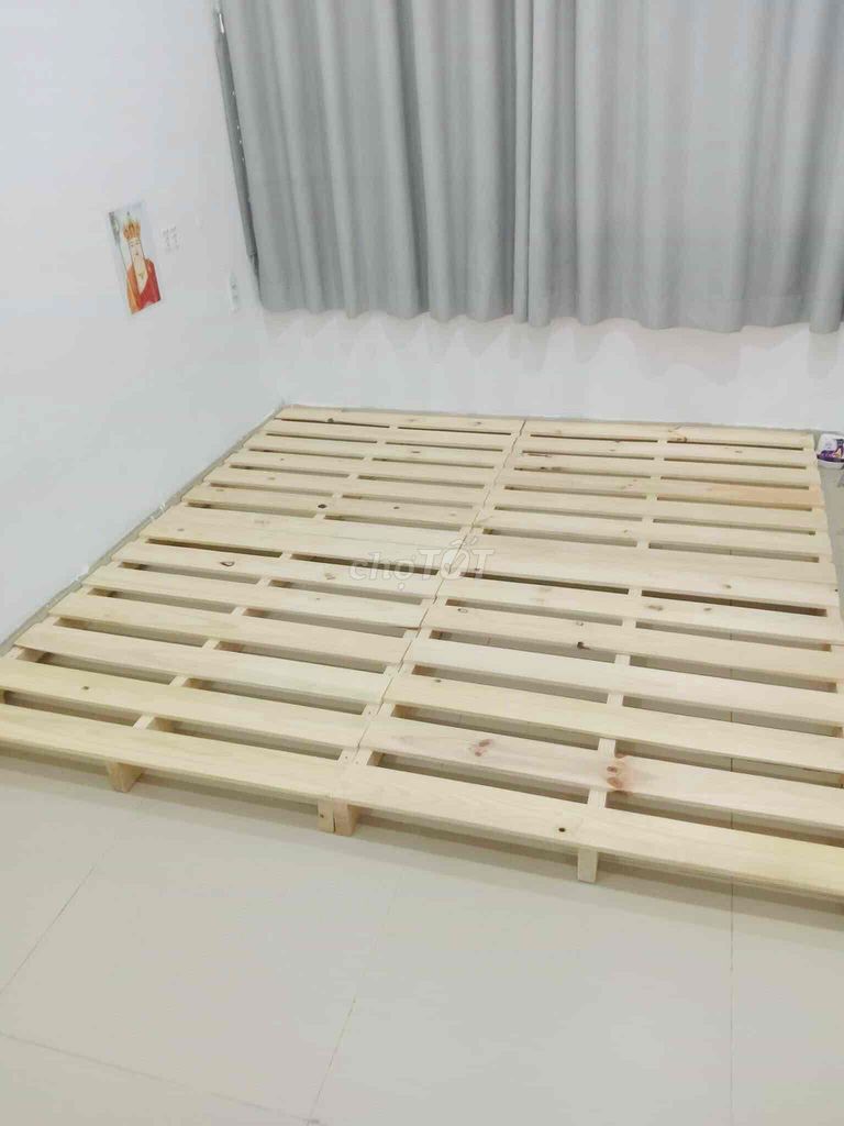 giường palet gỗ thông nhập khẩu giá chỉ từ 450k