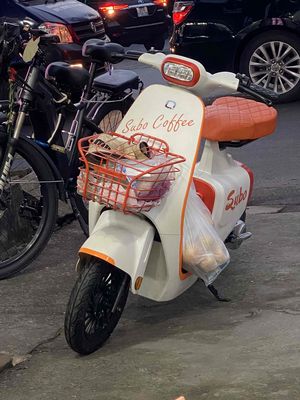 Xe máy điện Sabo Coffee Trắng cam. Mua bán Xe điện tại Thành phố Dĩ An Bình Dương được đăng bởi ducanh