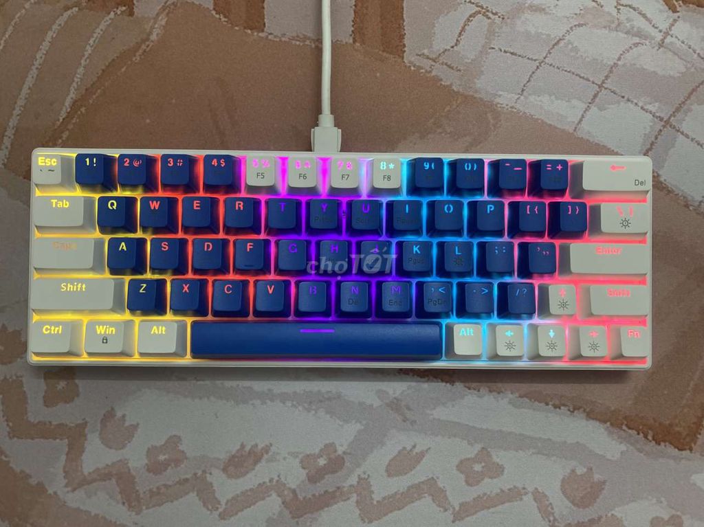 Bàn phím cơ Zifriend T62 - hotswap - Led Rainbow