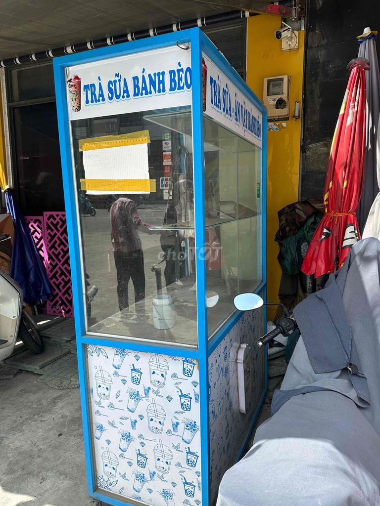 Xe trà sữa Kính Nhôm Xanh Trắng. Mua bán Đồ chuyên dụng, Giống nuôi trồng tại Quận Tân Bình Tp Hồ Chí Minh được đăng bởi hoai thanh hình 1