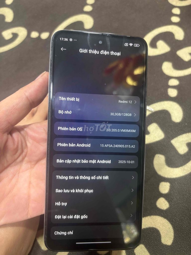 Xiaomi Redmi 12 128GB Trắng. Mua bán Điện thoại tại Quận Bình Tân Tp Hồ Chí Minh được đăng bởi Đường Minh hình 1