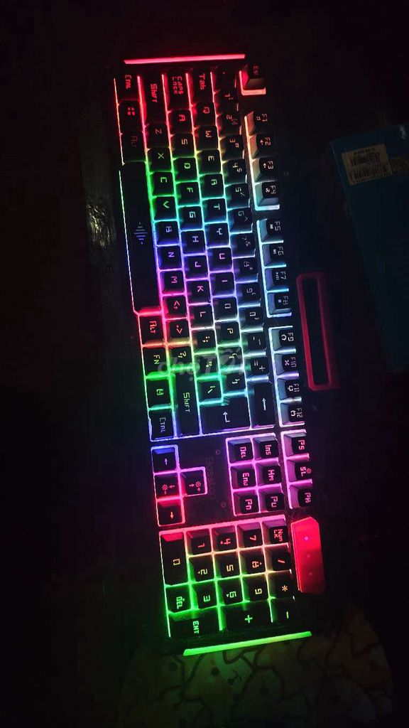 Bàn phím BOSSTON R700 Đen Rainbow. Mua bán Phụ kiện (Màn hình, Chuột...) tại Quận 3 Tp Hồ Chí Minh được đăng bởi Vựa Hàng Tổng Hợp  hình 1