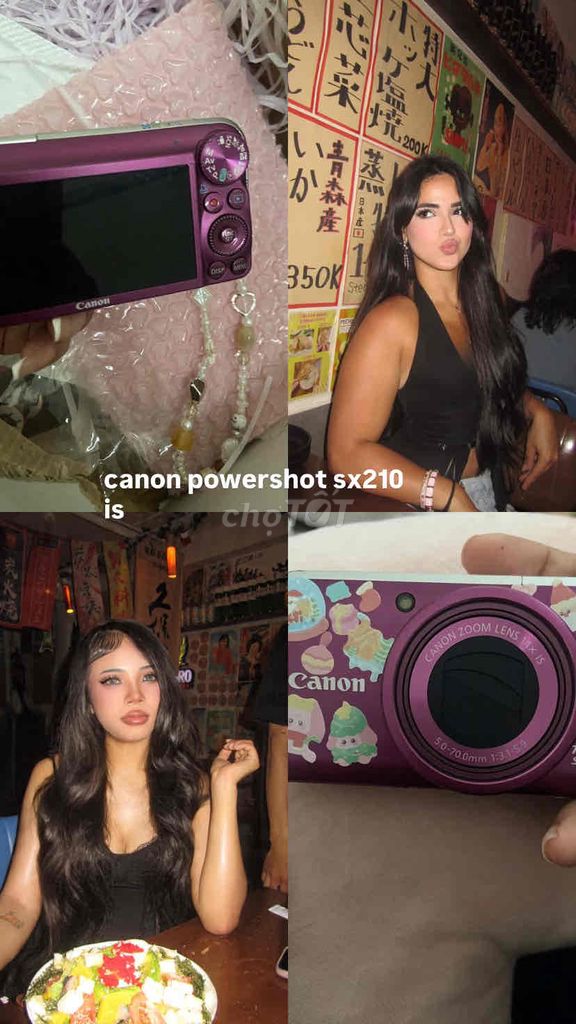 Máy ảnh Canon PowerShot SX210 IS Tím. Mua bán Máy ảnh, Máy quay tại Quận Bình Tân Tp Hồ Chí Minh được đăng bởi Thạch Thị Si Niên hình 1