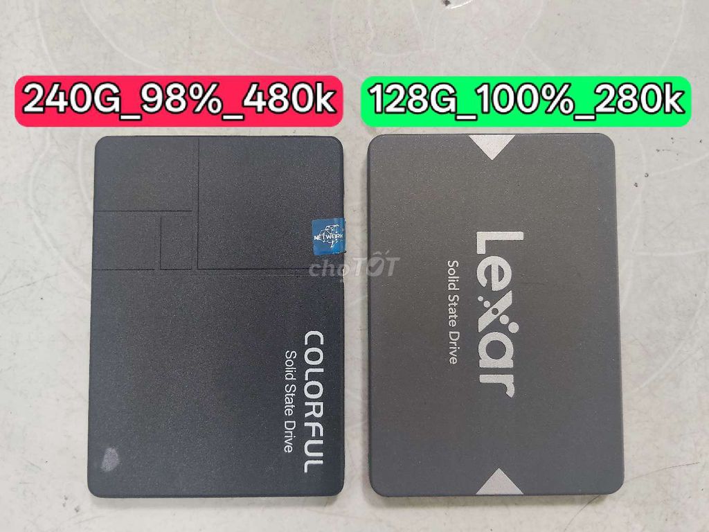 Ổ cứng SSD_240G_128GB_100% như hình . Mua bán Linh kiện (RAM, Card...) tại Quận Tân Bình Tp Hồ Chí Minh được đăng bởi Xem Trang hình 1