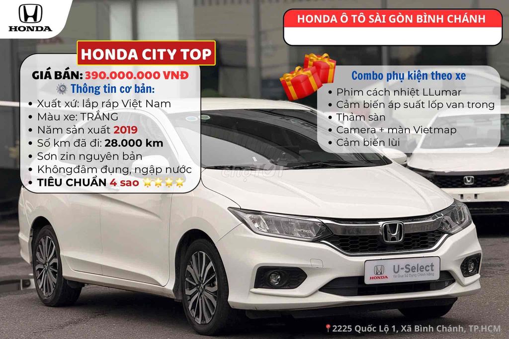 Honda City 2019 1.5 TOP Xe Đẹp Chính Hãng Giá Tốt. Mua bán Ô tô tại Huyện Bình Chánh Tp Hồ Chí Minh được đăng bởi Thảo Honda Ôtô Sài Gòn Bình Chánh hình 1