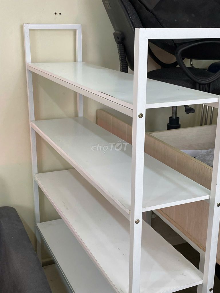Kệ sách 5 tầng Gỗ Kim loại Trắng Hiện đại. Mua bán Tủ, kệ gia đình tại Quận Tân Bình Tp Hồ Chí Minh được đăng bởi Tuyển Dụng Công Ty TNHH Nam Đăng Home hình 1