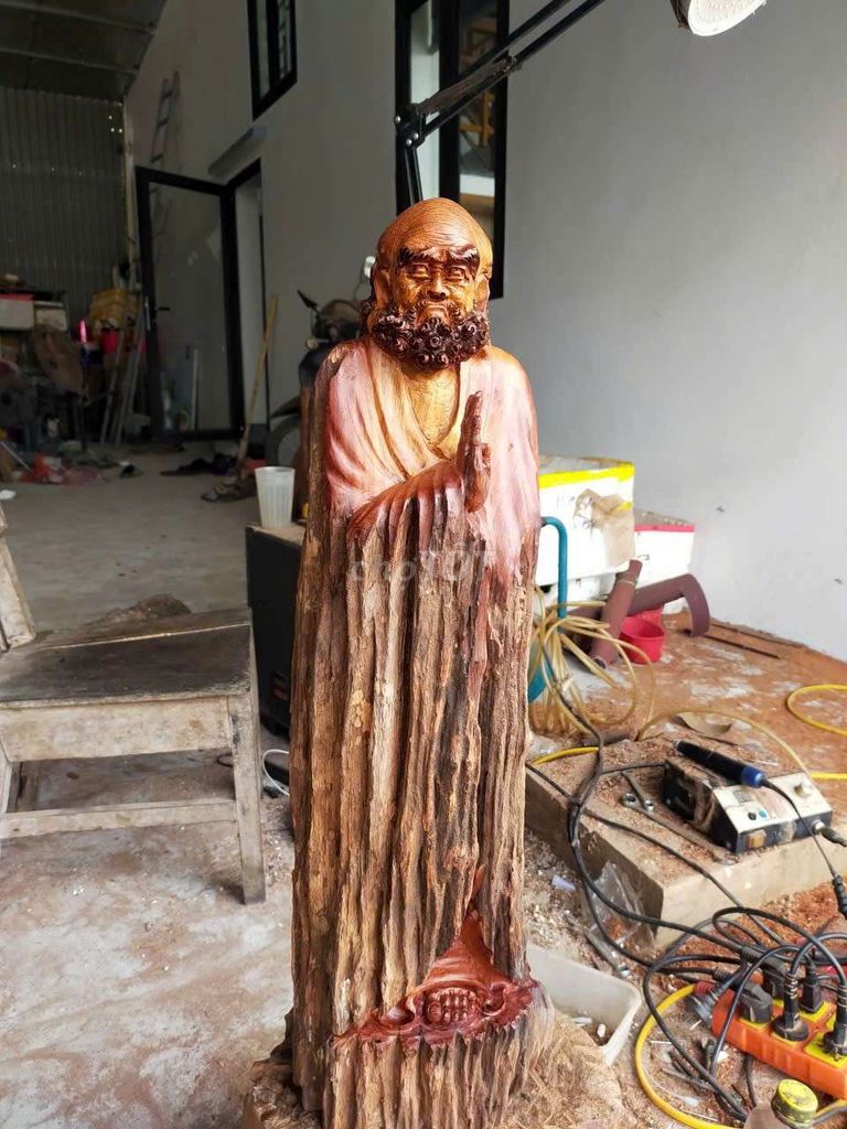 Tượng gỗ Phật giáo Nâu. Mua bán Đồ sưu tầm, đồ cổ tại Quận Bắc Từ Liêm Hà Nội được đăng bởi Trương Minh Định hình 1