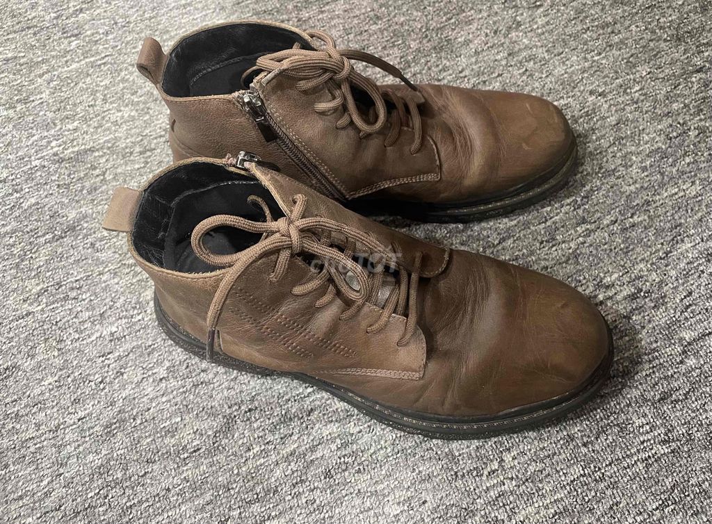 Giày bốt nam da thật size 41. Mua bán Giày dép tại Quận Hai Bà Trưng Hà Nội được đăng bởi A Song hình 3