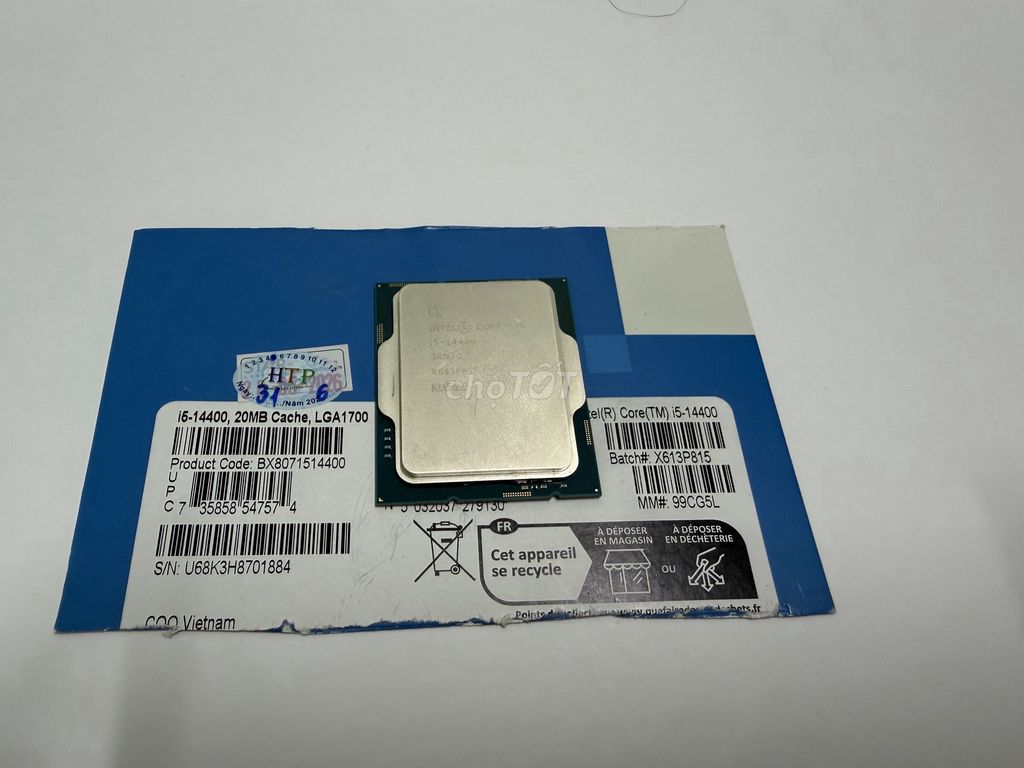 Đua xe CPU Intel Core i5-14400 LGA1700. Mua bán Linh kiện (RAM, Card...) tại Quận Bình Tân Tp Hồ Chí Minh được đăng bởi Nguyễn Thị Hoàng Vy hình 1