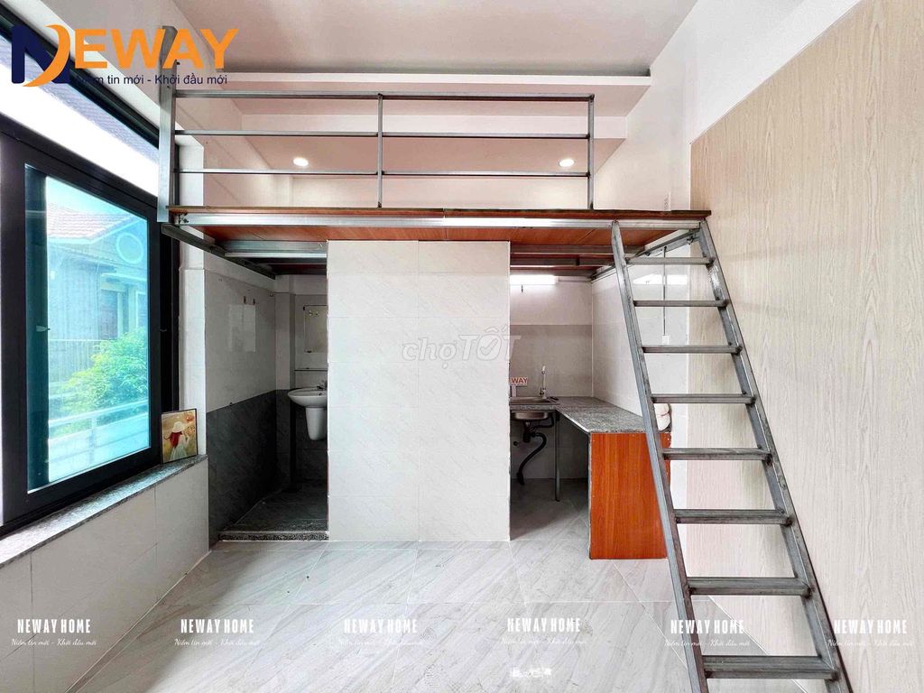 PHÒNG TRỌ CÓ GÁC NẰM NGAY ĐẠI HỌC CÔNG THƯƠNG 5P ĐI XE