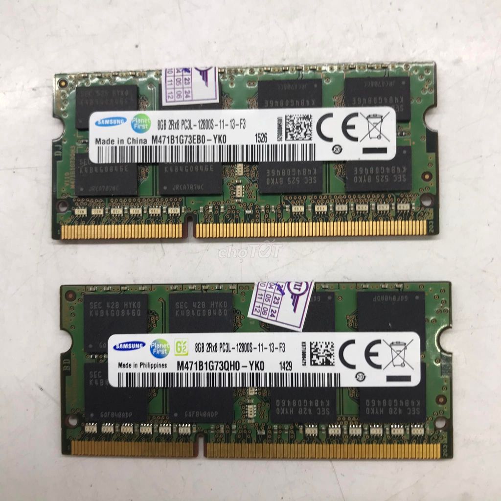 RAM Laptop 8GB DDR3L Samsung 1600MHz (PC3L 12800)