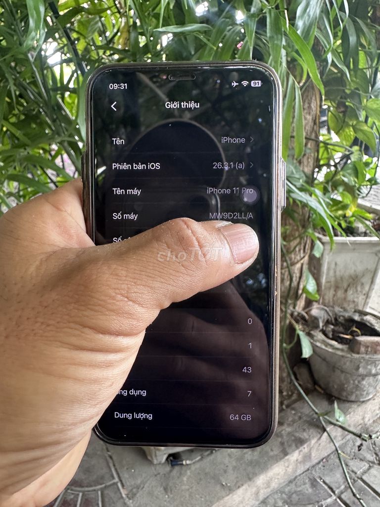 iPhone 11 Pro 64GB Vàng. Mua bán Điện thoại tại Huyện Trần Văn Thời Cà Mau được đăng bởi Tý Black hình 1