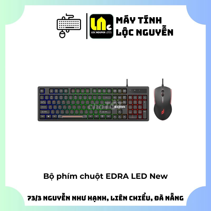 🔥 LNc SALE SLL_Bộ phím chuột EDRA New BH 12 tháng