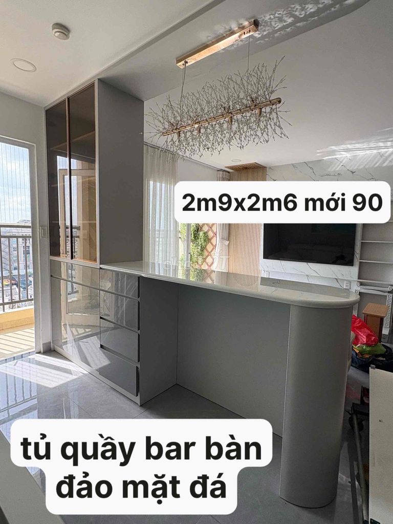 Tủ quầy bar mặt đá . bàn đảo . tủ quầy bar. Mua bán Tủ, kệ gia đình tại Quận Tân Bình Tp Hồ Chí Minh được đăng bởi  Diep Nguyen hình 1