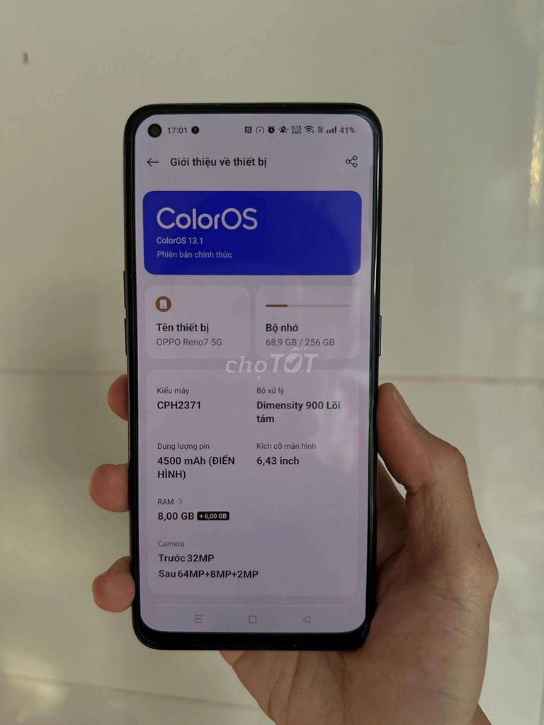 Bán hoặc GL Oppo Reno7 5G. Mua bán Điện thoại tại Huyện Long Hồ Vĩnh Long được đăng bởi Anh Anh hình 1