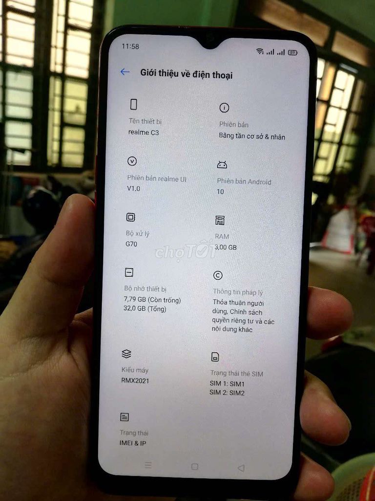 Realme C3%% Chính Hãng Ram 3GB 32GB Pin Siêu Ngon