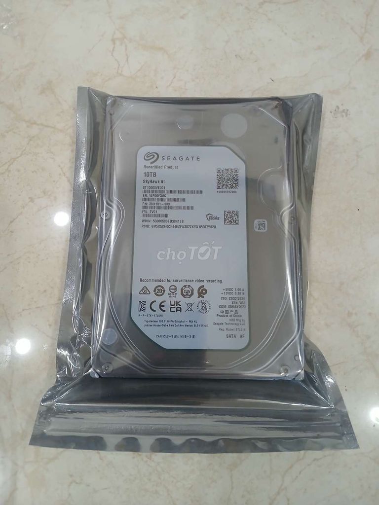 Ổ cứng Seagate SkyHawk AI 10TB Camera. Mua bán Linh kiện (RAM, Card...) tại Huyện Hóc Môn Tp Hồ Chí Minh được đăng bởi Chính hình 1