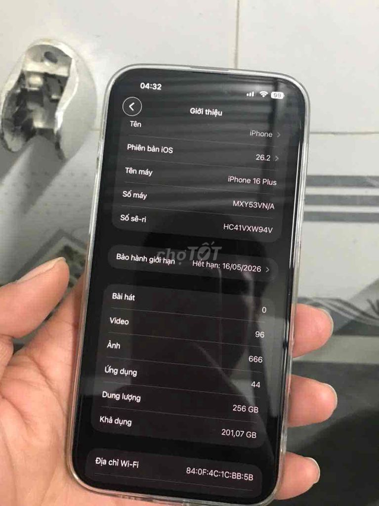 iPhone 16 Plus 256GB Xanh ngọc. Mua bán Điện thoại tại Huyện Yên Mỹ Hưng Yên được đăng bởi Nguyễn Huy Khánh hình 1
