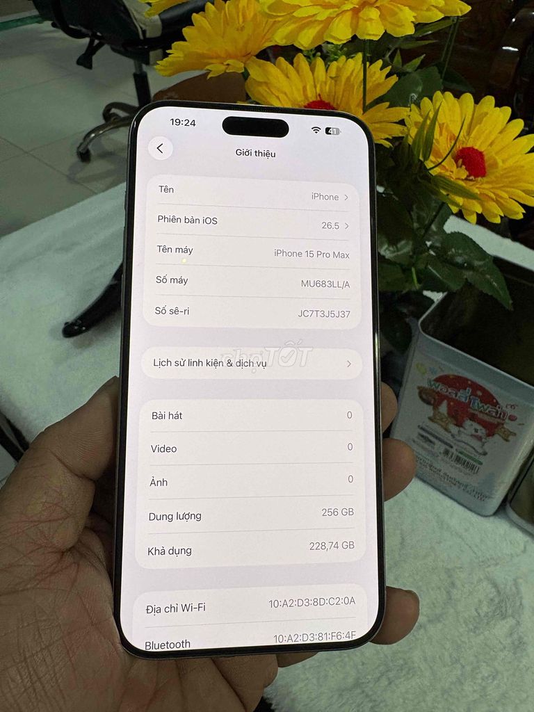 Apple iPhone 15 prm 256G natu Mỹ Đã qua sử d. Mua bán Điện thoại tại Thành phố Biên Hòa Đồng Nai được đăng bởi thanh hình 1