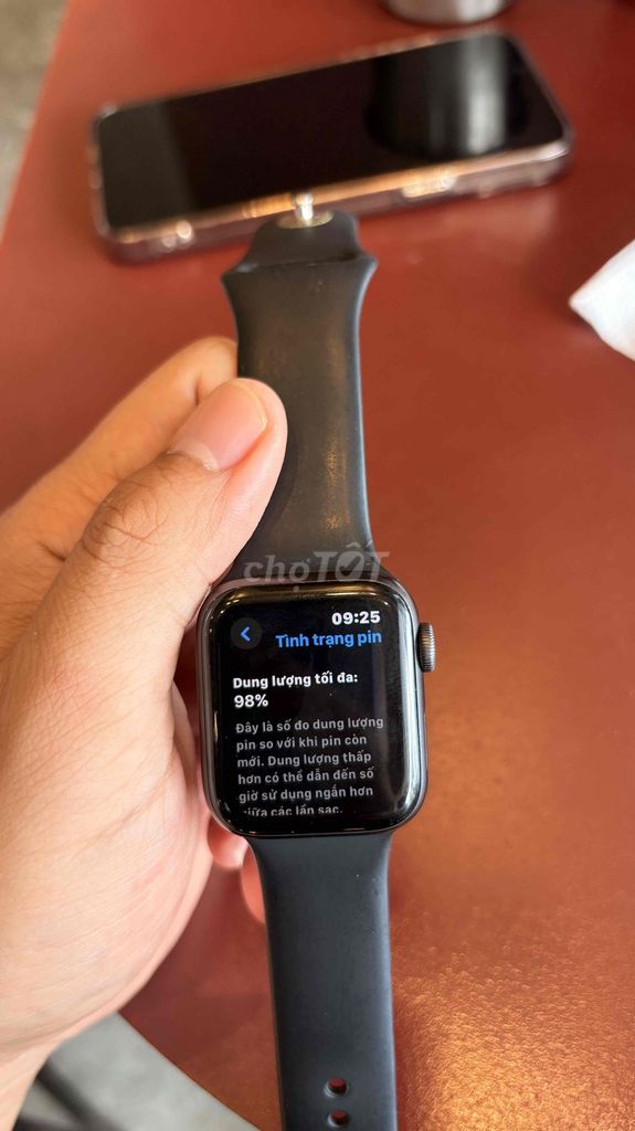 Apple Watch SE 40mm Đen Nữ 98%. Mua bán Thiết bị đeo thông minh tại Quận Sơn Trà Đà Nẵng được đăng bởi Hân hình 1