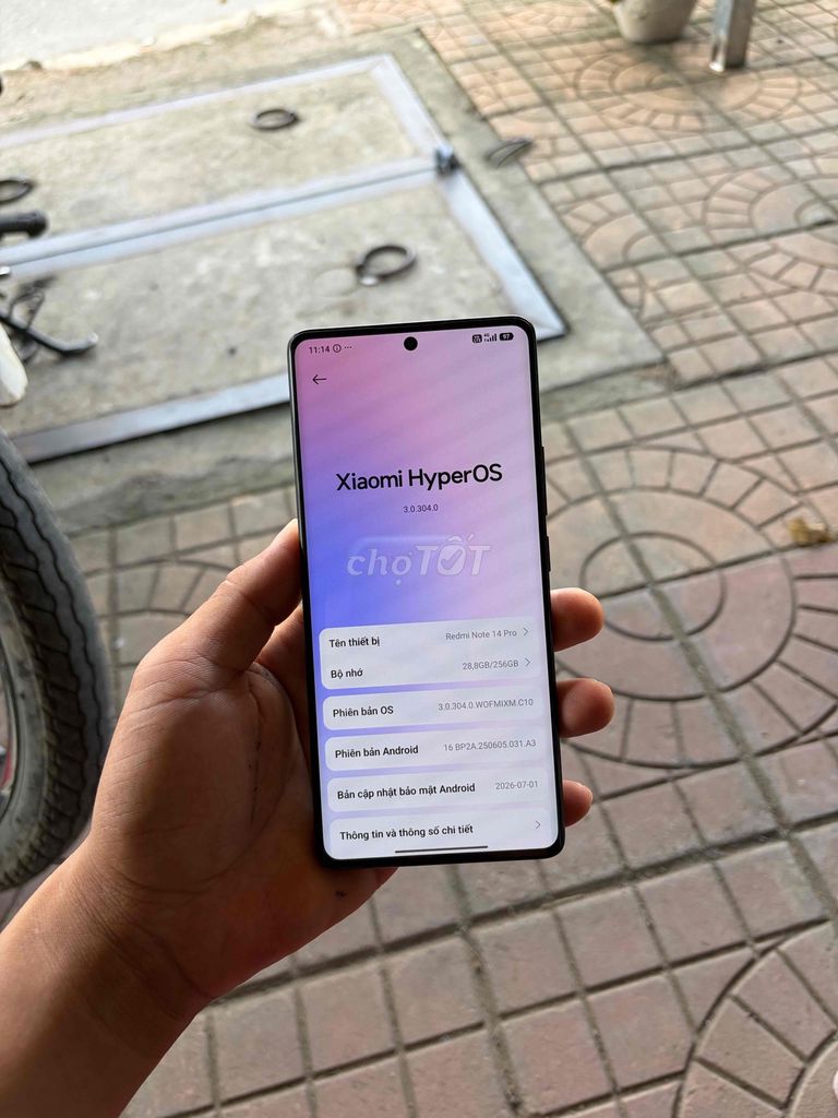 Xiaomi Redmi Note 14 Pro 256GB Đen. Mua bán Điện thoại tại Thành phố Vị Thanh Hậu Giang được đăng bởi máy củ giá tốt  hình 1