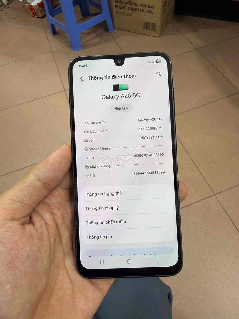 Samsung Galaxy A26 5G 256GB Đen. Mua bán Điện thoại tại Quận Bắc Từ Liêm Hà Nội được đăng bởi Mạnh hình 1