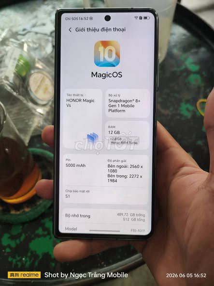 Honor Magic Vs 512GB Đỏ. Mua bán Điện thoại tại Quận 1 Tp Hồ Chí Minh được đăng bởi Hội Đồ Điện Tử hình 1