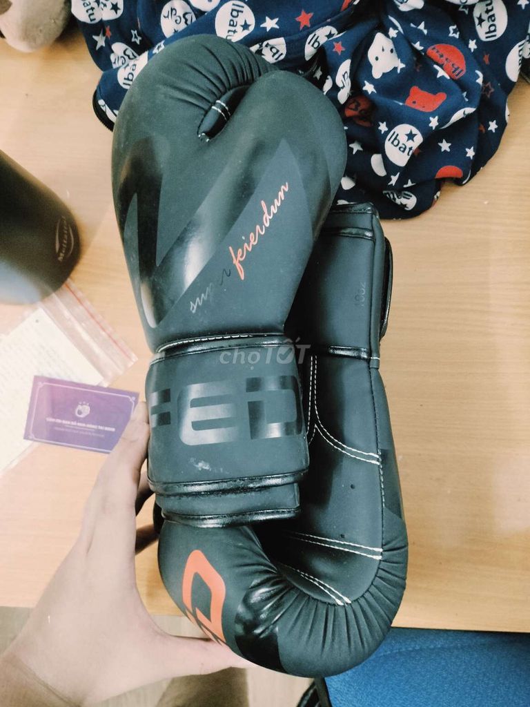 Găng tay Boxing FED Đen. Mua bán Đồ thể thao, Dã ngoại tại Quận Hoàng Mai Hà Nội được đăng bởi Lê Nhật Khánh hình 1