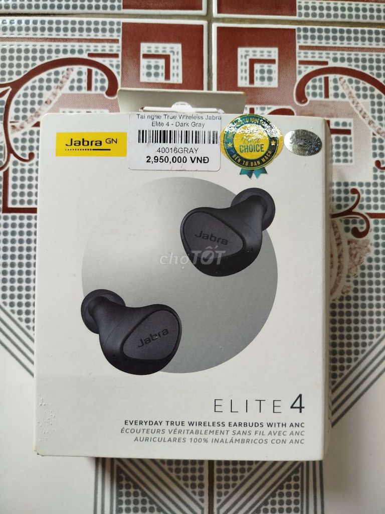 Tai nghe Jabra Elite 4 Xám đậm. Mua bán Tivi, Âm thanh tại Thị xã Kinh Môn Hải Dương được đăng bởi Nguyễn Mạnh Cường hình 1