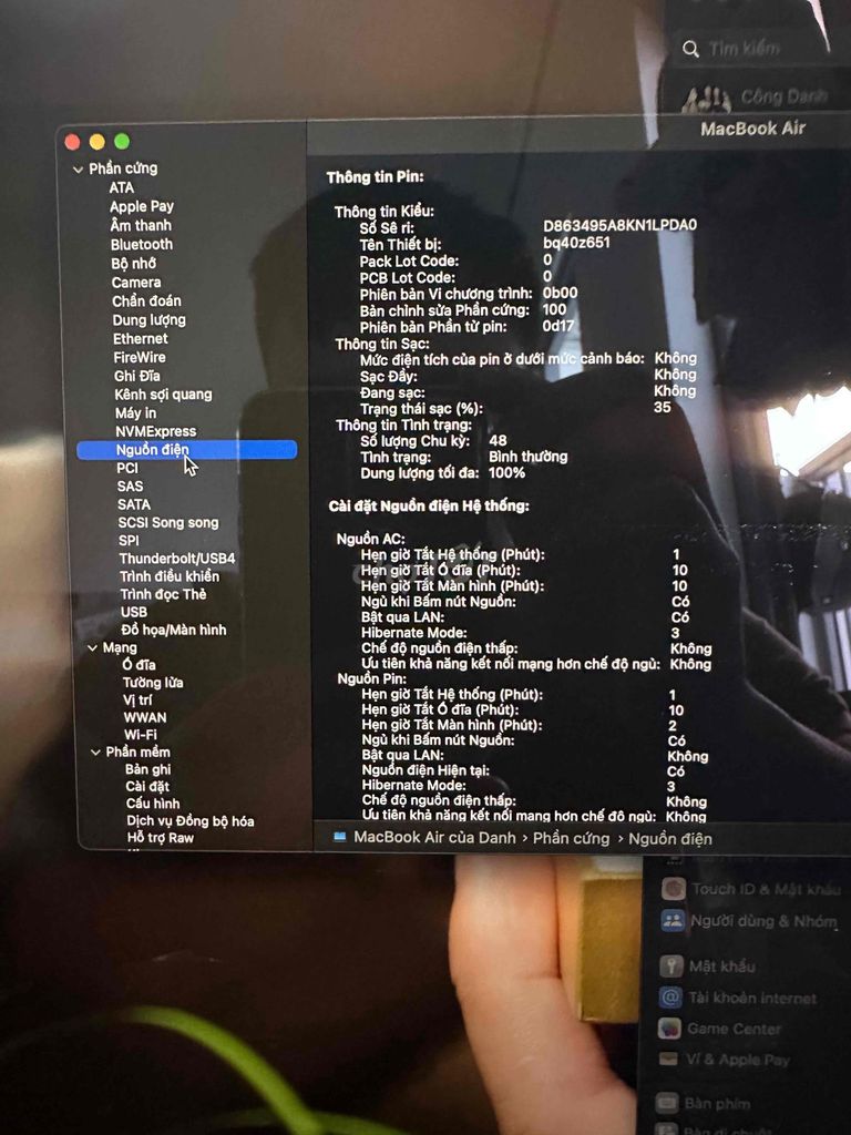 Bán macbook air M2 15 inch 16/256 sạc 48 lần. Mua bán Laptop tại Quận Cẩm Lệ Đà Nẵng được đăng bởi Công Danh hình 1