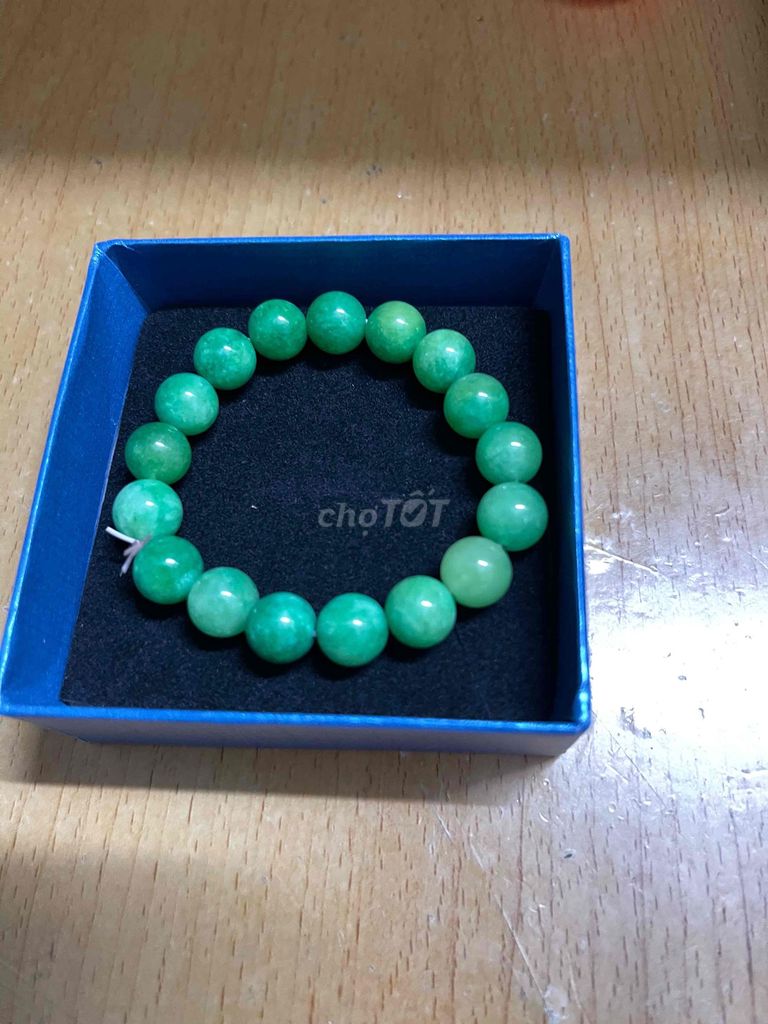 Vòng tay phong thủy Đá Xanh lá Mới. Mua bán Phụ kiện thời trang khác tại Quận 8 Tp Hồ Chí Minh được đăng bởi Ms Phuong hình 1