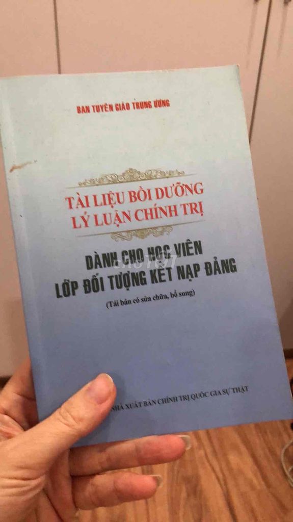 Sách Tài liệu bồi dưỡng lý luận. Mua bán Sách tại Quận Bắc Từ Liêm Hà Nội được đăng bởi BB Shop  hình 1