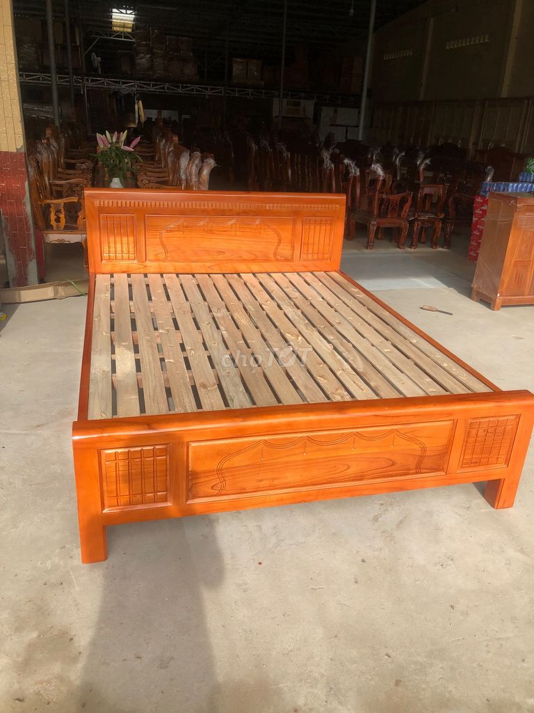 giường gỗ xoan đào vn. Mua bán Giường, chăn ga gối nệm tại Huyện Hóc Môn Tp Hồ Chí Minh được đăng bởi Đồ Gỗ Thành Dũng hình 1