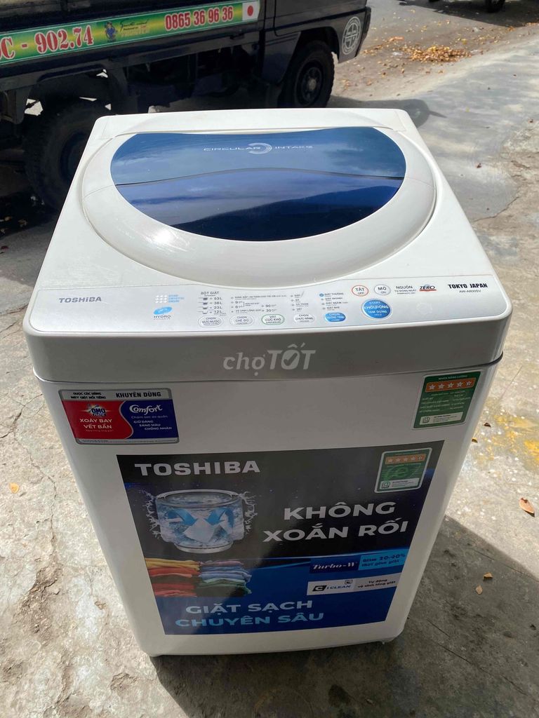 Máy giặt Toshiba 8kg Trắng. Mua bán Máy giặt tại Quận Cẩm Lệ Đà Nẵng được đăng bởi Dương Nam hình 1