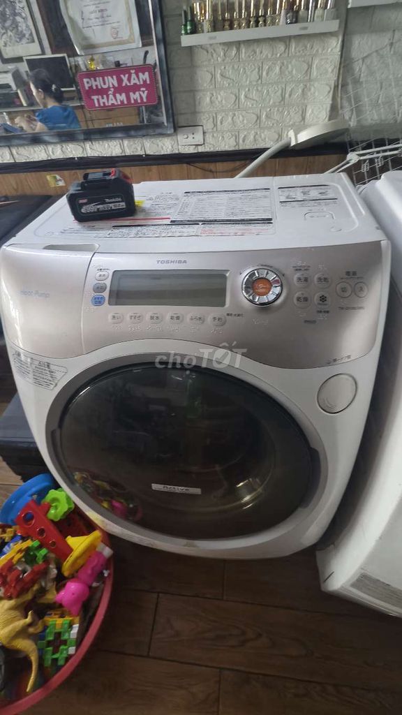 Máy giặt sấy Toshiba 9kg/6kg Trắng Sấy lốc. Mua bán Máy giặt tại Huyện Gia Lâm Hà Nội được đăng bởi anh hình 1