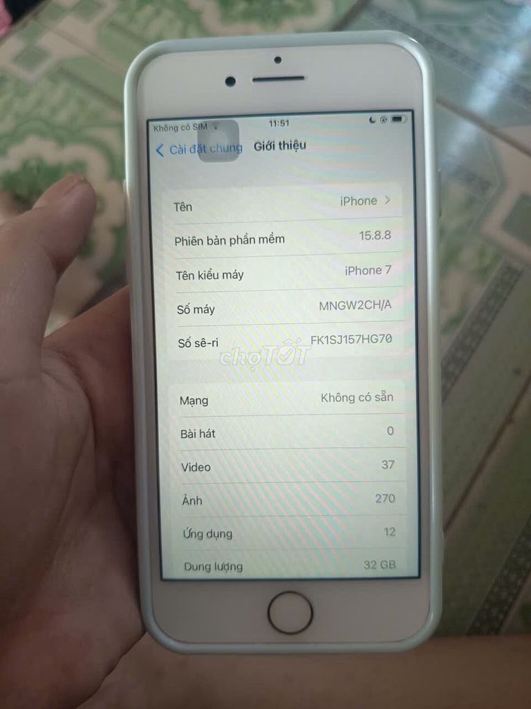 Apple iPhone 7 32GB Hồng . Mua bán Điện thoại tại Huyện Yên Thành Nghệ An được đăng bởi Phan Xuân Yến hình 1