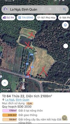 Cho thuê đất rẫy trống, mặt tiền 80m