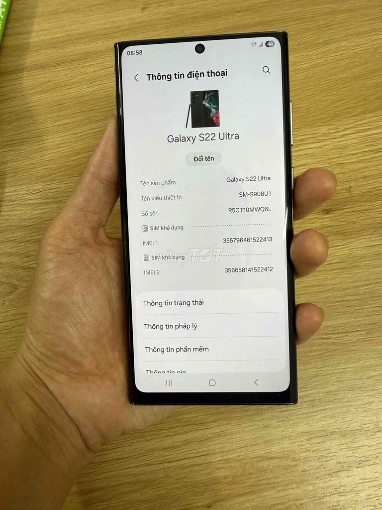 Samsung Galaxy S22 Ultra 128GB Đen. Mua bán Điện thoại tại Quận Hoàng Mai Hà Nội được đăng bởi Tran Dai hình 1
