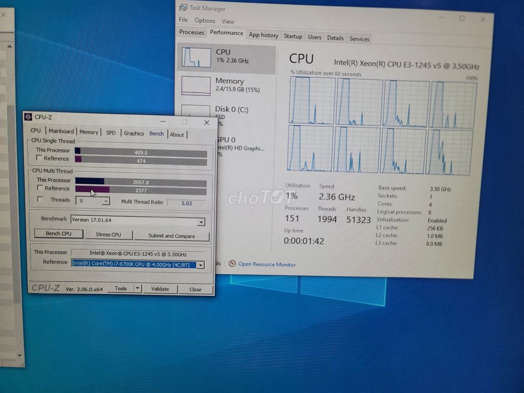 Máy tính pc mini Lenovo M710 XEON E3-1245 I7 6700K