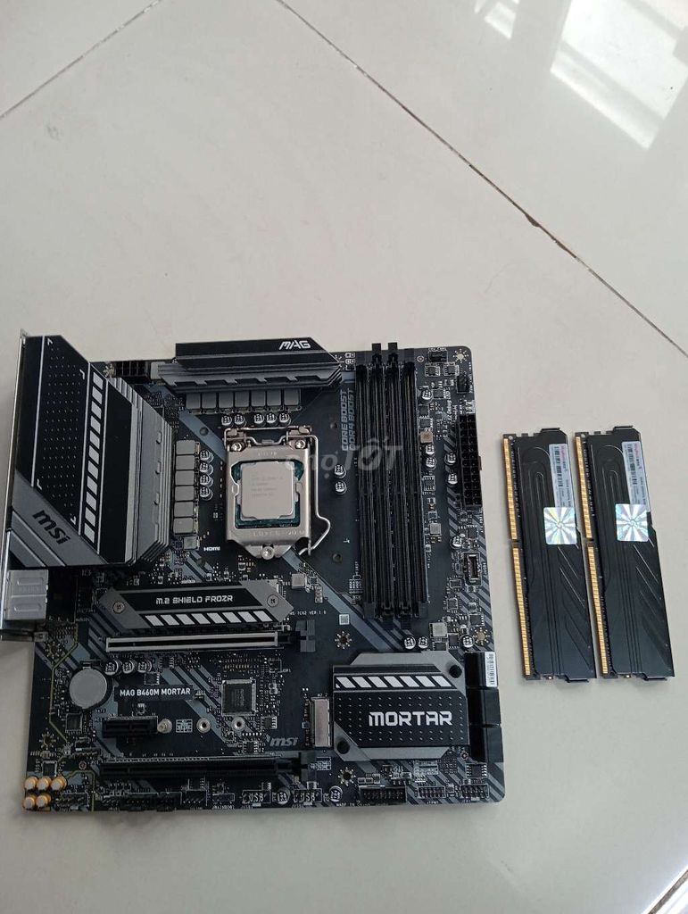 Combo main MSI B460 CPU 10400F RAM KingBank 16GB. Mua bán Linh kiện (RAM, Card...) tại Quận Tân Bình Tp Hồ Chí Minh được đăng bởi Nam Phan hình 1