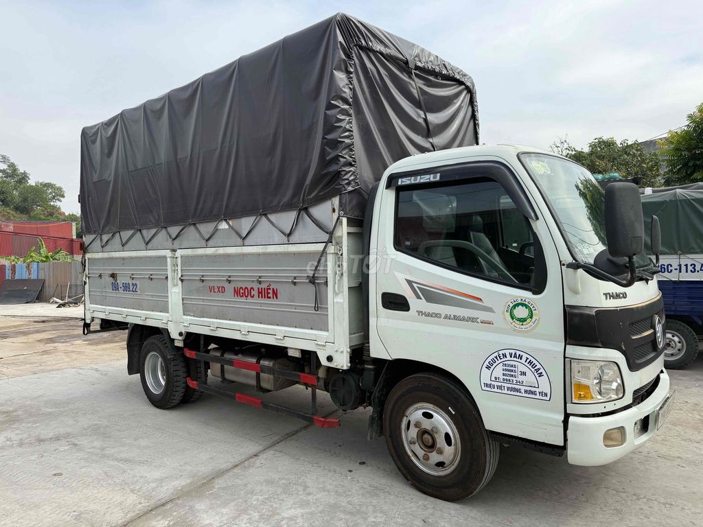 Thaco Aumak 4990kg đời 2016 thùng bạt 4m3. Mua bán Xe tải, xe ben tại Huyện An Lão Hải Phòng được đăng bởi Nguyễn Công Thành hình 3
