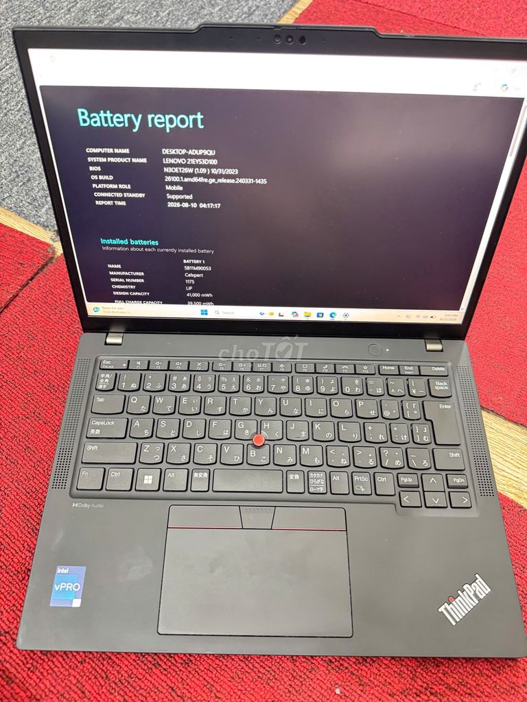 Lenovo ThinkPad X13 i5-1350P 16GB/512GB Đen. Mua bán Laptop tại Quận Nam Từ Liêm Hà Nội được đăng bởi Dương Hoàng hình 1