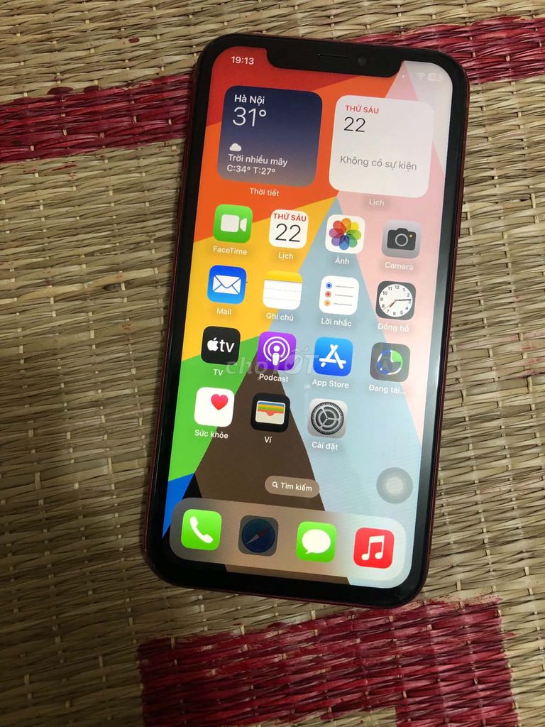 Apple iPhone XR 128GB Đỏ Đã sử dụng. Mua bán Điện thoại tại Thành phố Ninh Bình Ninh Bình được đăng bởi Phuong Tran  hình 1