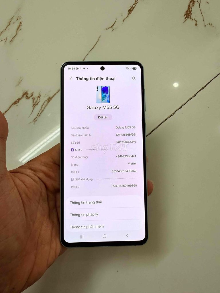 Bán Samsung M55 5G Snap7gen1 Ram8/256GB pin 5000. Mua bán Điện thoại tại Quận Hà Đông Hà Nội được đăng bởi Mạnh Mobile hình 1