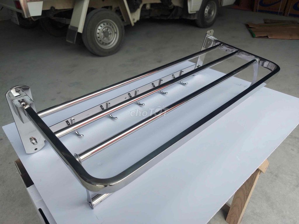 Giá treo khăn Inox Bạc. Mua bán Thiết bị vệ sinh, nhà tắm tại Huyện Gia Lâm Hà Nội được đăng bởi Nguyễn Nghĩa hình 1