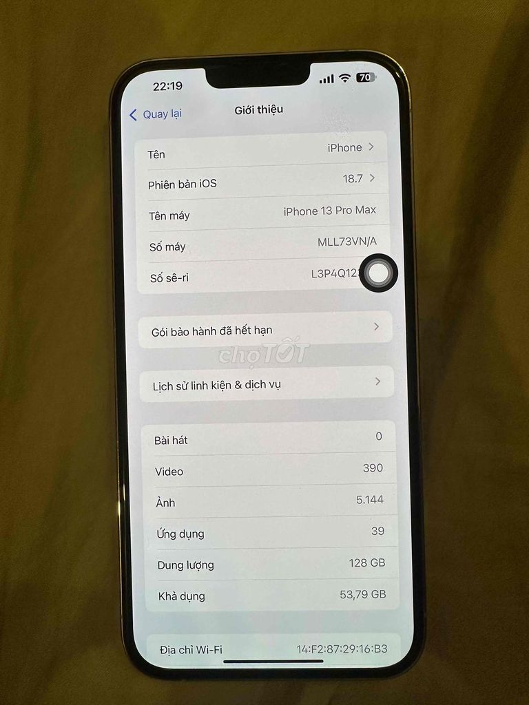 Apple iPhone 13 Pro Max 128GB Bạc. Mua bán Điện thoại tại Thành phố Vũng Tàu Bà Rịa - Vũng Tàu được đăng bởi Huy Minh hình 1