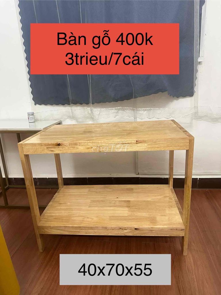 Bàn gỗ Vàng gỗ 40x70x55. Mua bán Bàn ghế tại Quận 1 Tp Hồ Chí Minh được đăng bởi Nguyễn Phúc hình 1