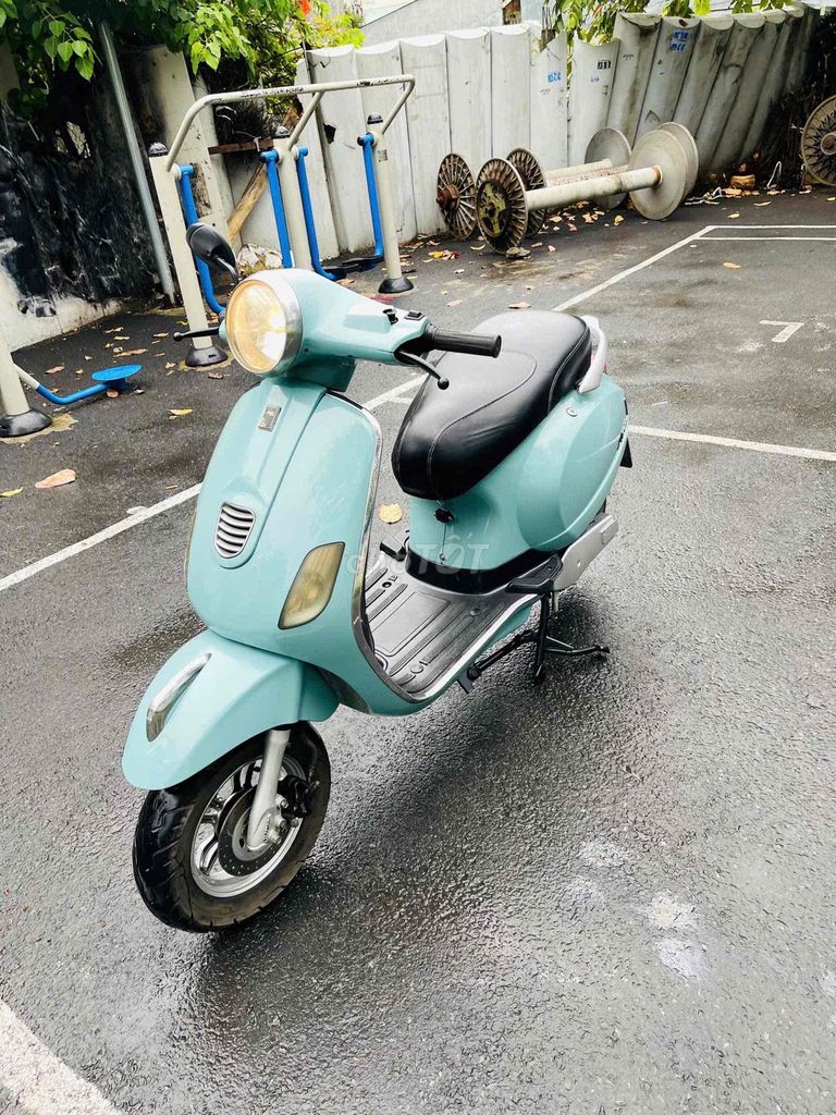 Xe máy điện JVC Vespa Xanh ngọc đã sử dụng